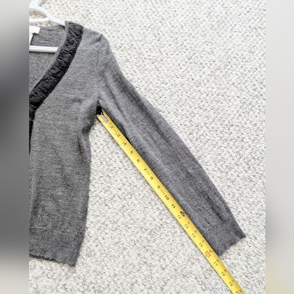 Tweeds Women's (Petite Large) Merino Wool V-Neck Button Up Sweater/Cardigan - Picture 9 of 10